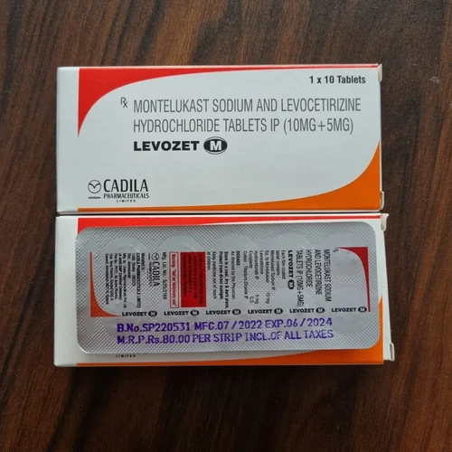 15mg Levozet Montelukast Sodium and Levocetirizine Hydrochloride Tablets